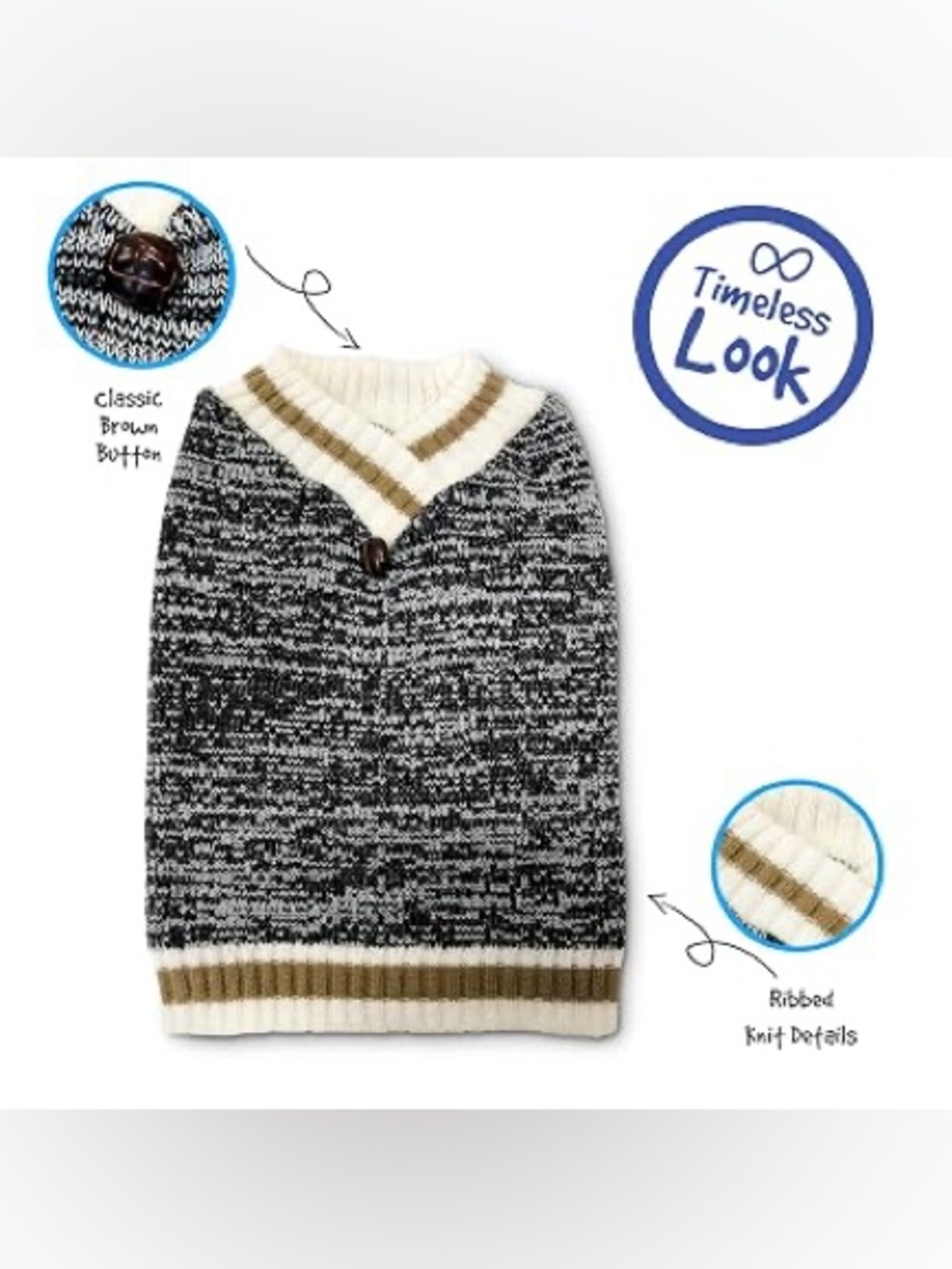 Pet Craft Supply Comfortable, Stylish V-Neck Sweater